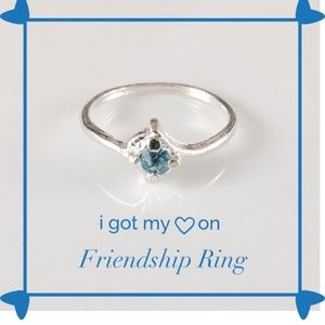 👶5/$25 Teal Blue Oval CZ Friendship Ring